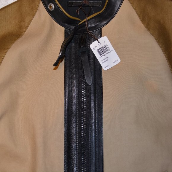 Coach Men's Mixed Fabric Racer Jacket - Picture 3 of 4